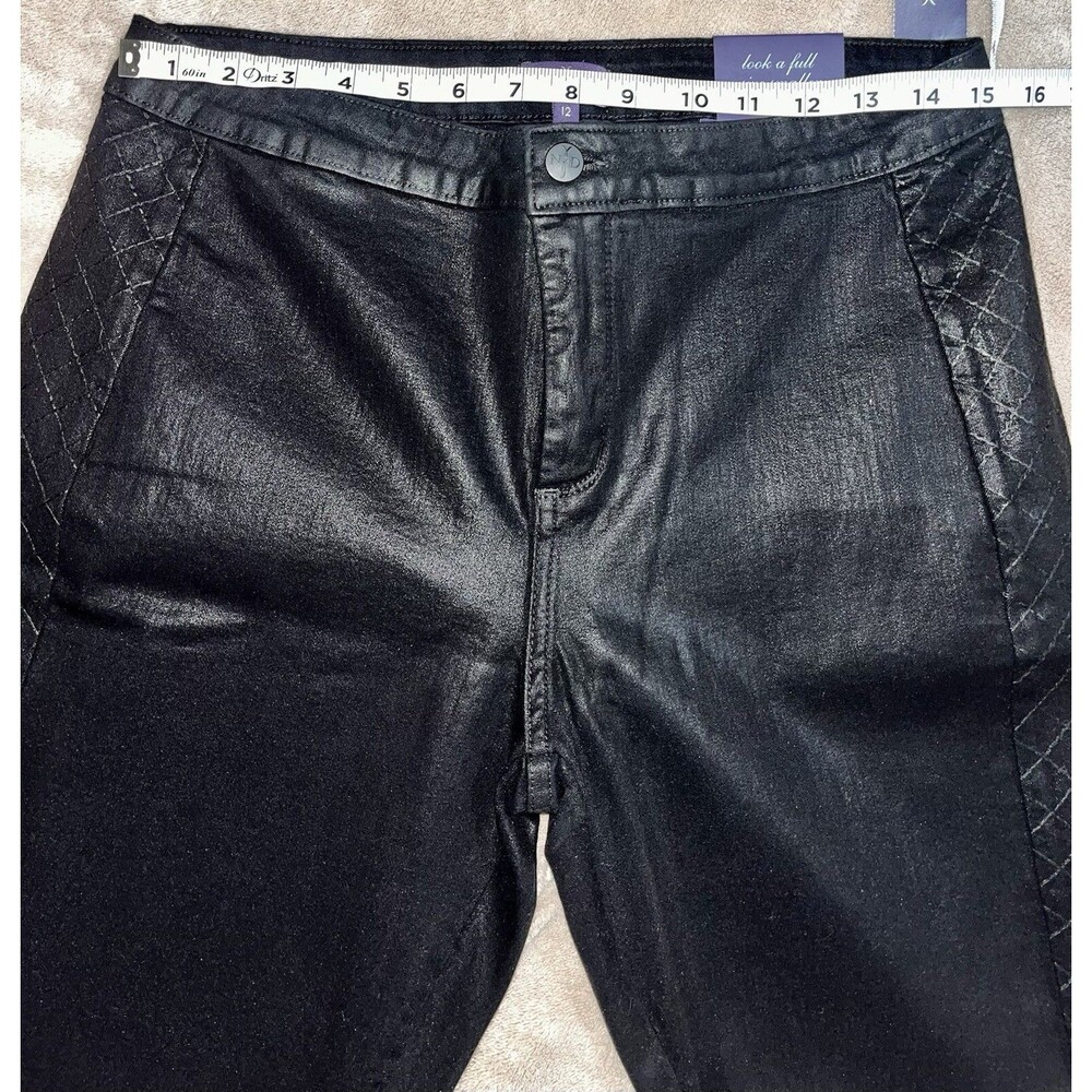 NWT NYDJ Size 12 Antonia Coated Ladies Leggings M40B57CC3400 Color: Black - Picture 10 of 10
